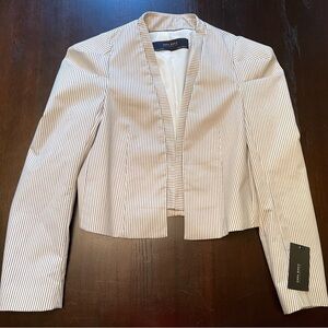 Zara Ivory Blazer with Navy stripe, NWT